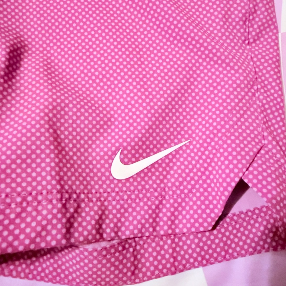 Nike Golf Tour Performance Dri-FIT Polka Dot Shorts - Pink/Purple - Size 0 - Picture 3 of 12